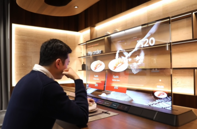 LG създаде прозрачен телевизор