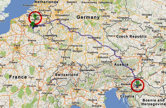 Жена шофира 1445 км вместо 145 км заради GPS грешка