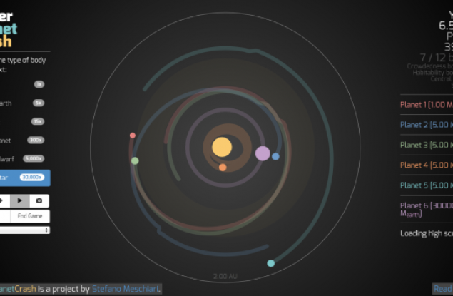 Една игра, в която можете да изградите или унищожите своя собствена Слънчева система