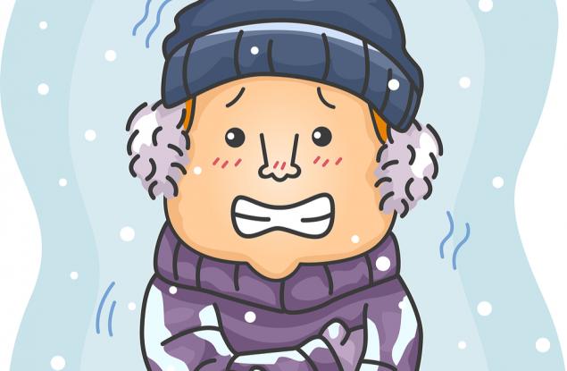 It was a cold january. Холод иллюстрация. Замерзший мультяшка. Нарисовать холод. Дрожать от холода.