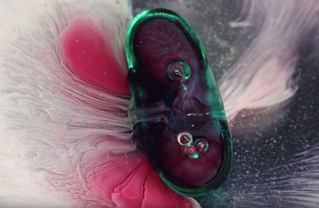 Впечатляващо макро видео показва как се разтварят хапчетата