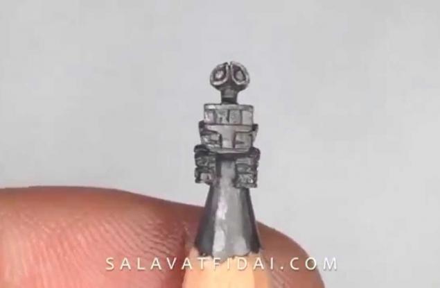 Вижте как се извайват скулптури на върха на молив