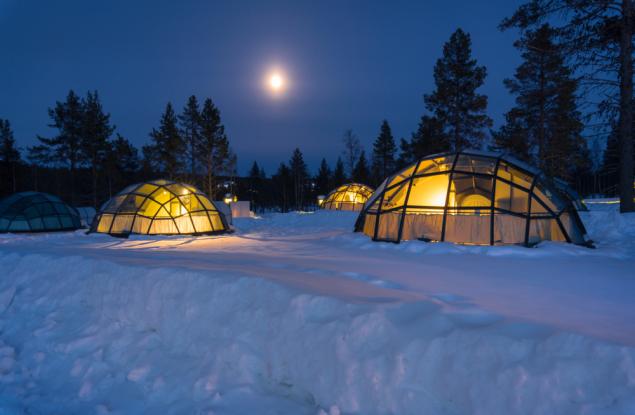 Какслаутанен - едно "селце" от стъклени иглута във Финландия