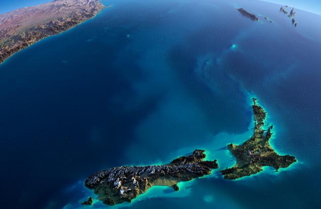 Земята има нов континент, наречен Зеландия