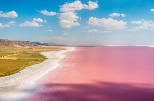 Езерото Туз в Турция се оцвети в розово