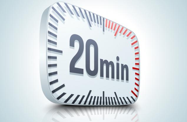 Правилото за 20-те минути на ден