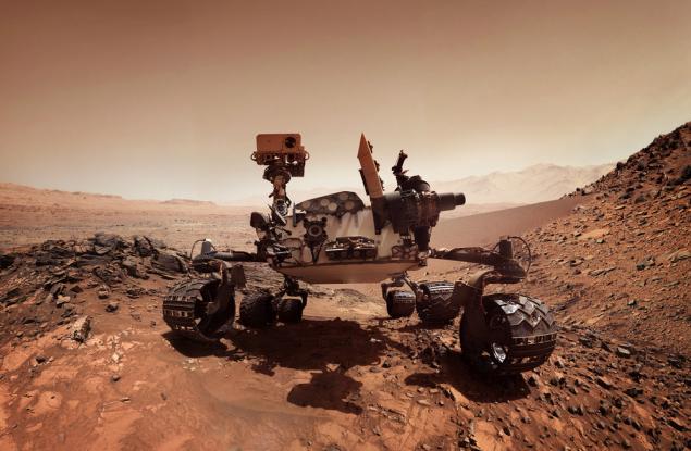 Кюриосити откри кални цепнатини на Марс