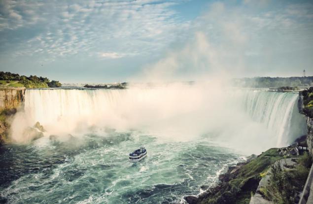 Днес Ниагара замръзна, но преди около 170 години спря да тече