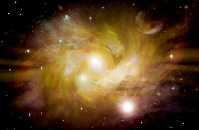 Хъбъл засне красива галактика, която действа като гигантски лазер