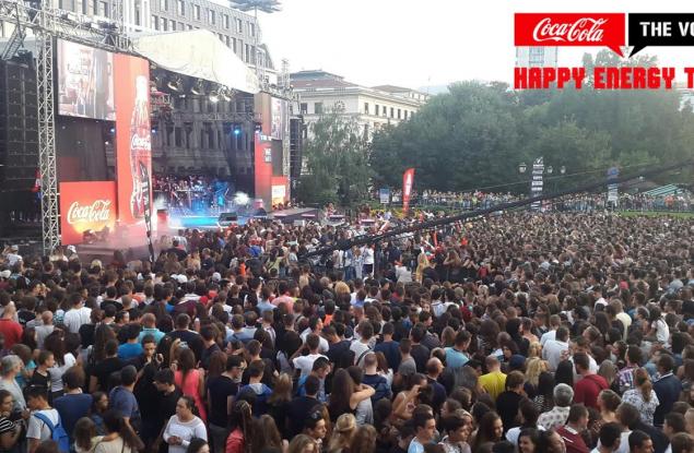 Повече от 60 000 души се докоснаха до емоцията на Coca-Cola The Voice Happy Energy Tour в София