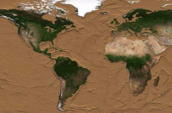 Ето как ще изглежда Земята, ако океаните пресъхнат