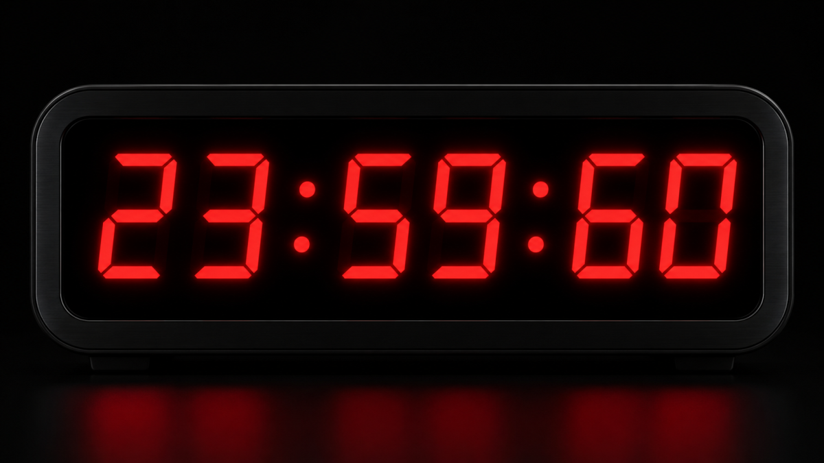 Последният път, когато часовникът показа 23:59:60, беше на 31 декември 2016 г. Това няма да се повтори през юни