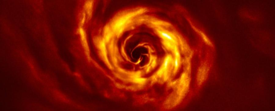 Впечатляващи снимки показват турбулентното раждане на гигантска планета