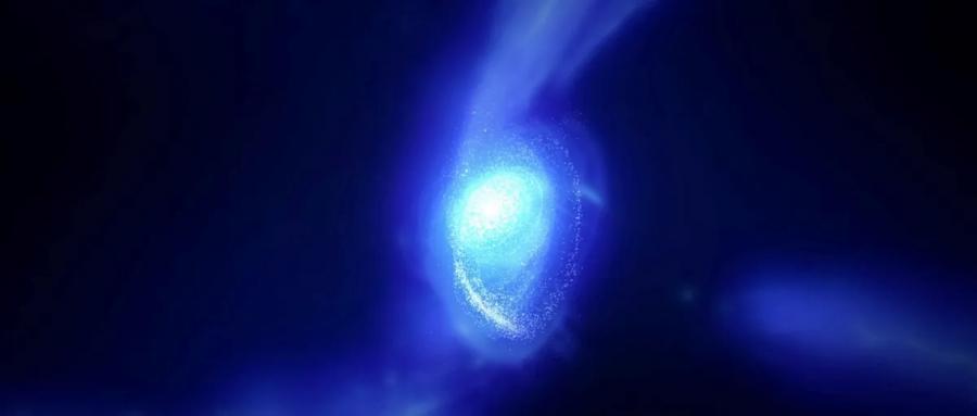 Астрономи измериха въртенето на най-далечната галактика въобще