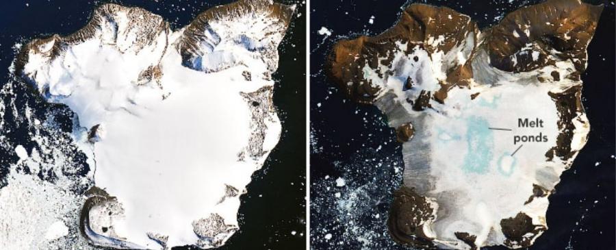 Нови снимки на NASA показват шокиращата скорост, с която ледовете в Антарктида се топят