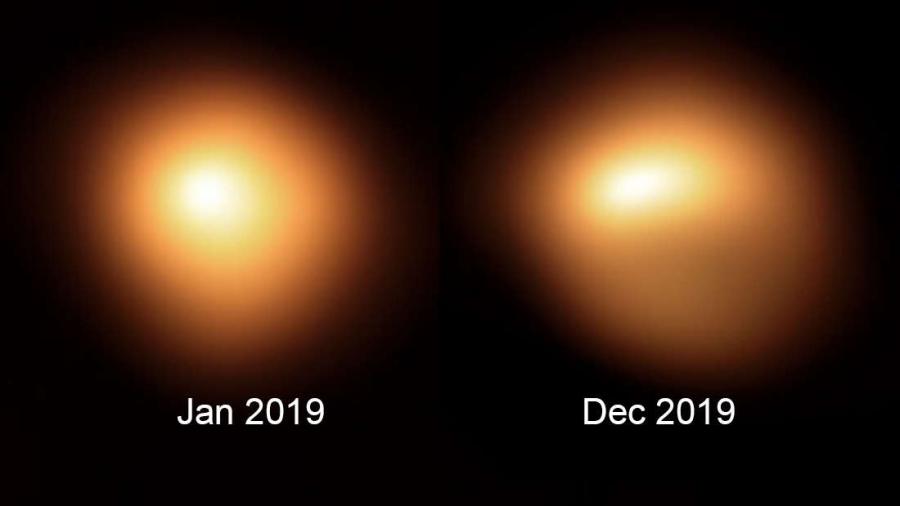 NASA показа нови невероятни снимки на затъмняването на Бетелгейзе