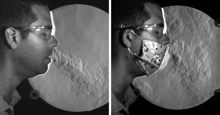 Видео показва как различните маски пречат на разпространението на COVID-19