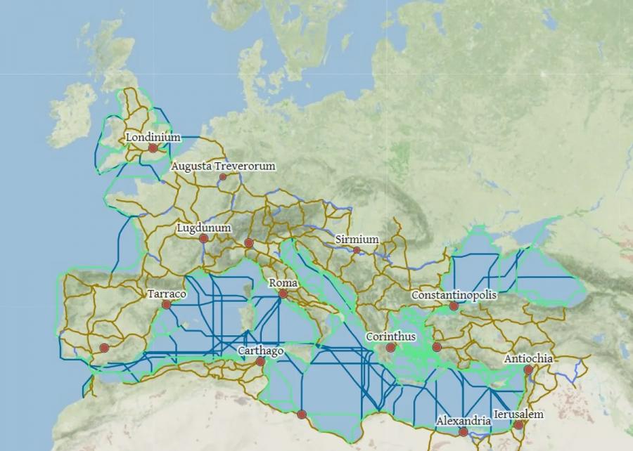 Вижте света досущ като римлянин с помощта на тази брилянтна интерактивна карта