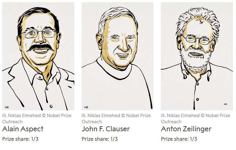 Трима учени спечелиха Нобеловата награда за физика за работата си със заплетени фотони