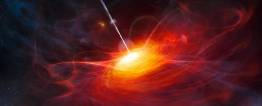 Гигантска черна дупка изяжда за един ден еквивалента на Слънцето