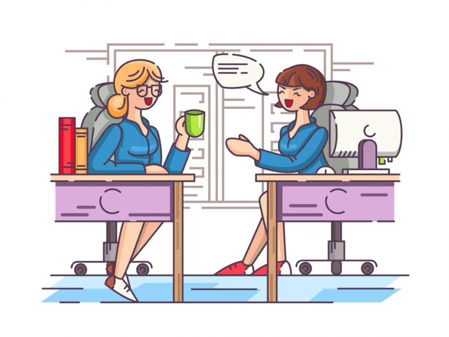 Клюките в офиса повдигат духа и разсейват служителите