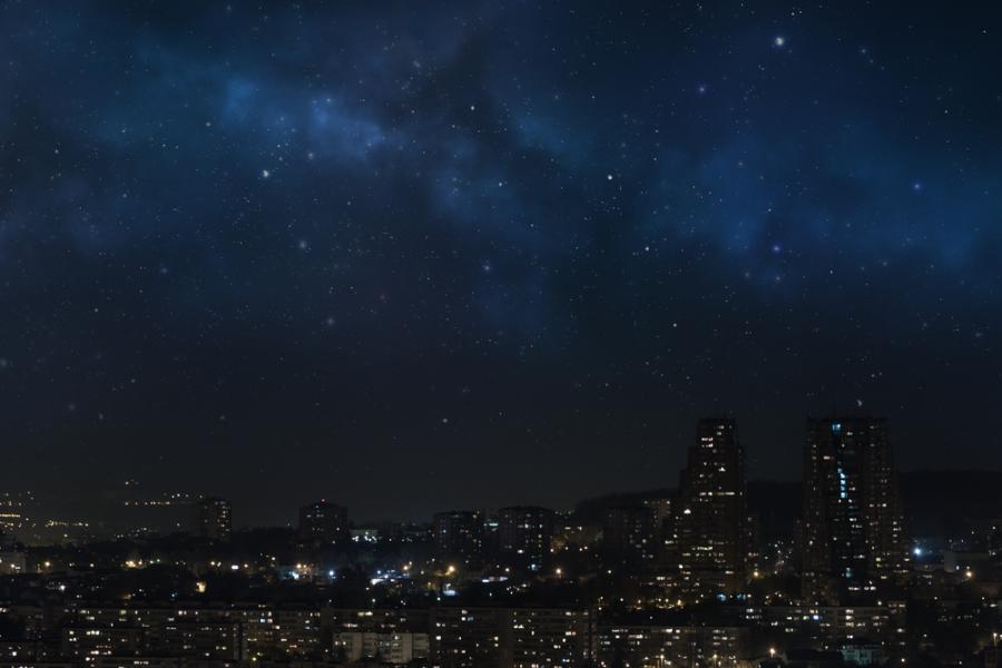 Светлинното замърсяване пречи да виждаме ясно звездите в нощното небе