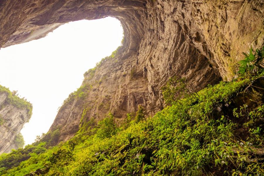 Откриха огромна карстова дупка в Китай, която е дом на „древна гора“
