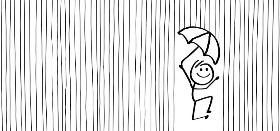 Нарисувай човек в дъжда и разбери истинската си същност