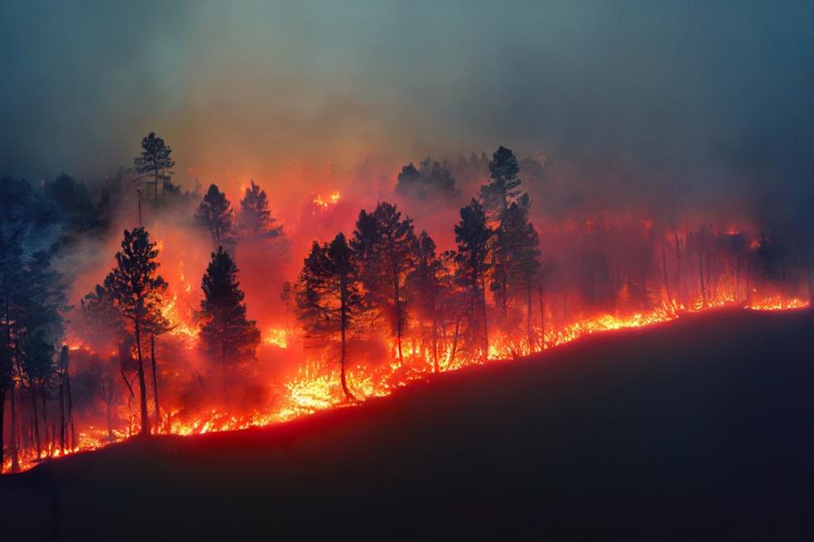 Горските пожари в Европа през 2023 г. са били сред най-опостушителните от началото на века