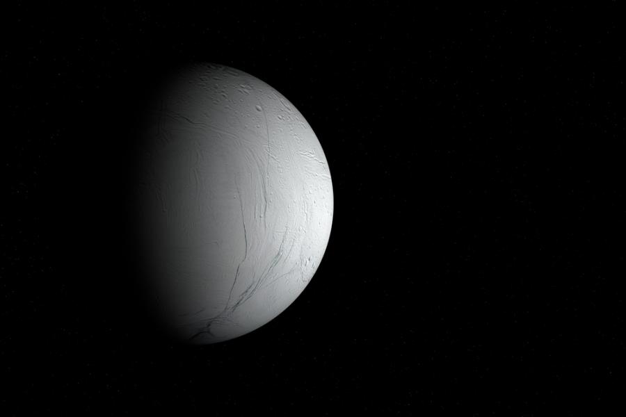 Енцелад, леденият спътник на Сатурн, може да поддържа океан, годен за живот