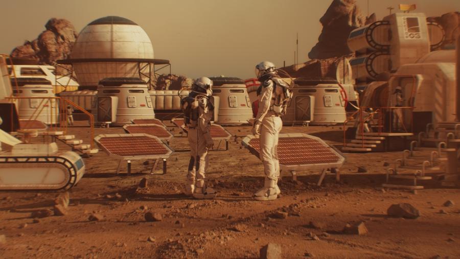 Бактериите: Бъдещият строителен материал за жилища на Марс?