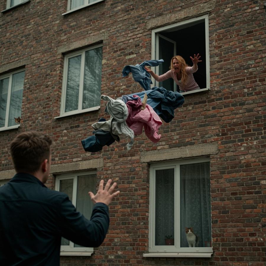 Виц: Защо ми хвърли дрехите през прозореца?