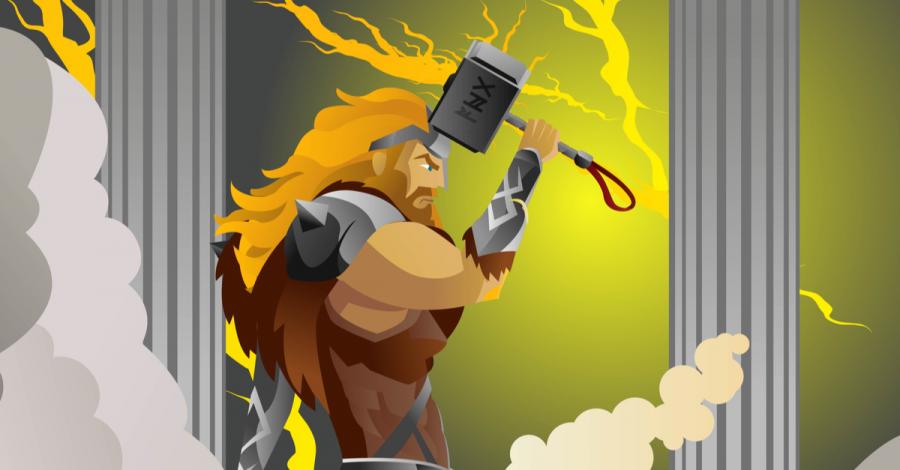 Митът за пътешествието на Тор до земята на гигантите