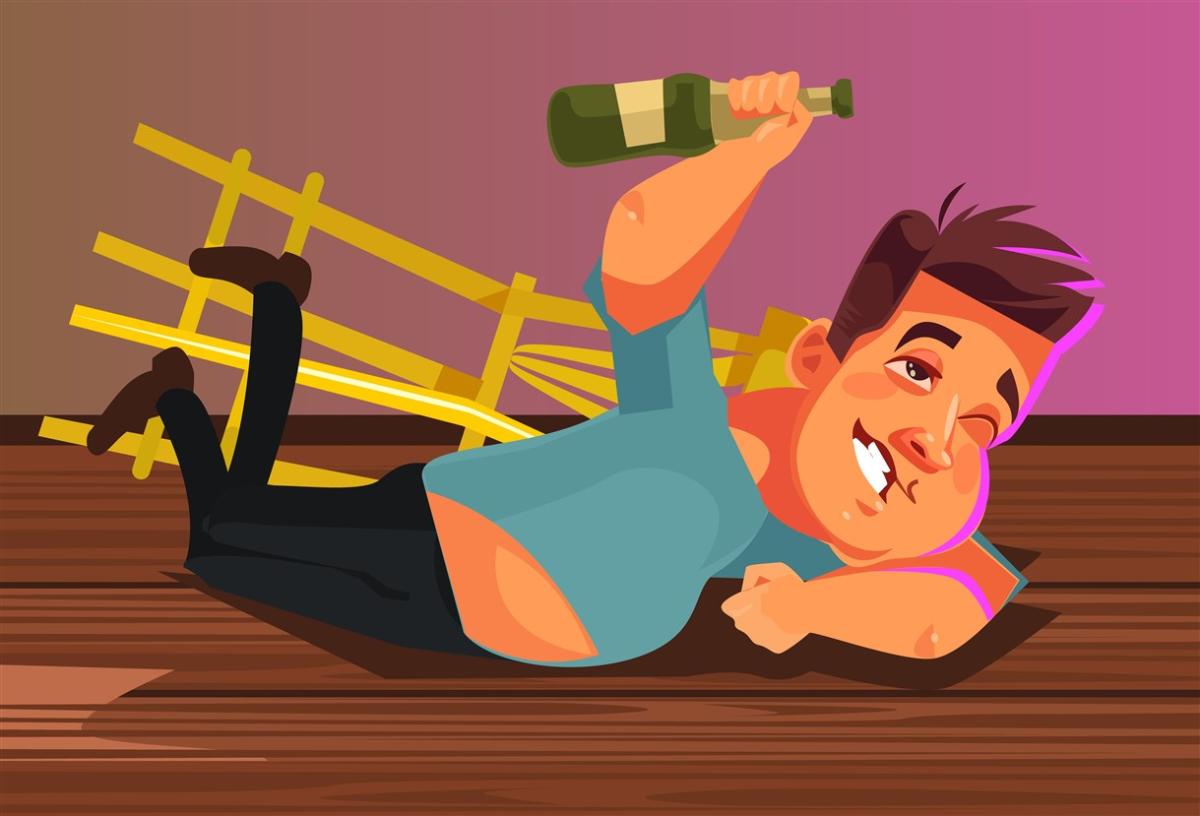 Виц: Алкохолик играе в 