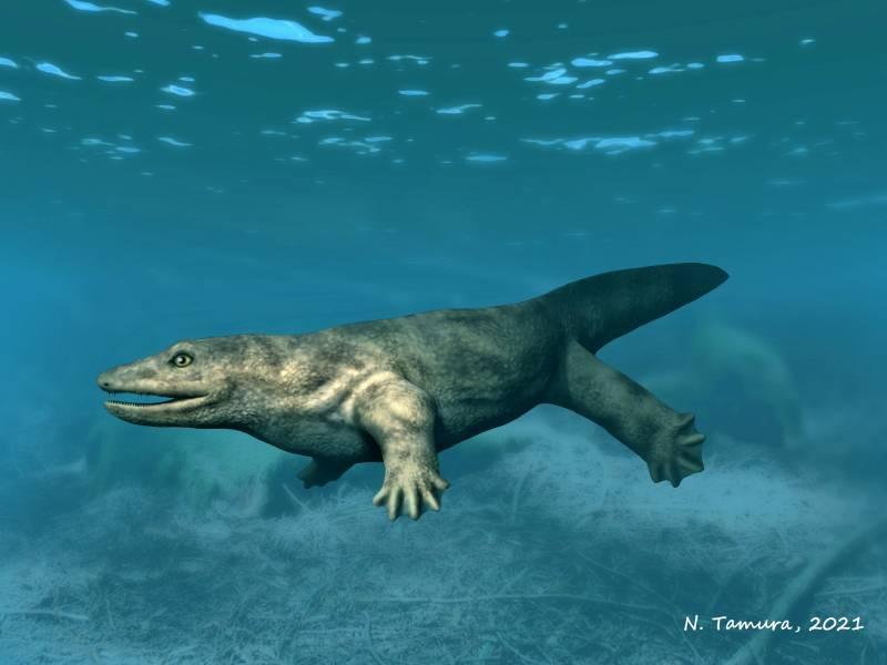 Подобен на саламандър хищник, живял на Земята преди 340 милиона години, е наречен 