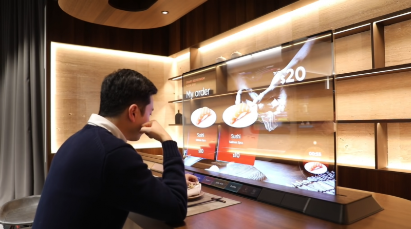 LG създаде прозрачен телевизор