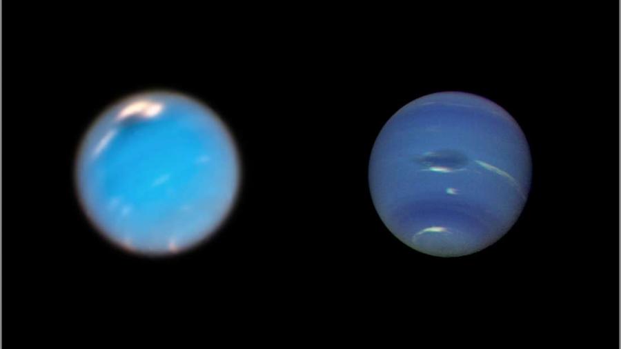 “Хъбъл“ засне формирането на голяма тъмна буря на Нептун