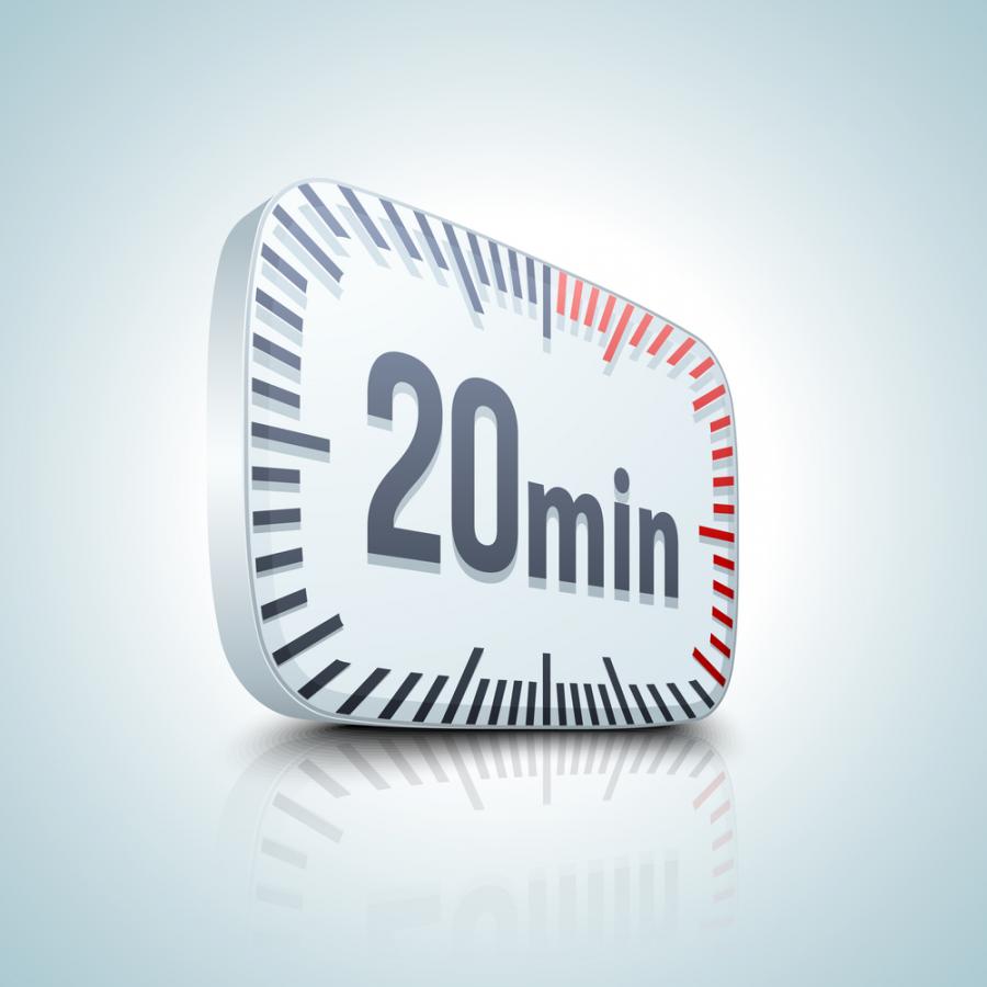 Правилото за 20-те минути на ден
