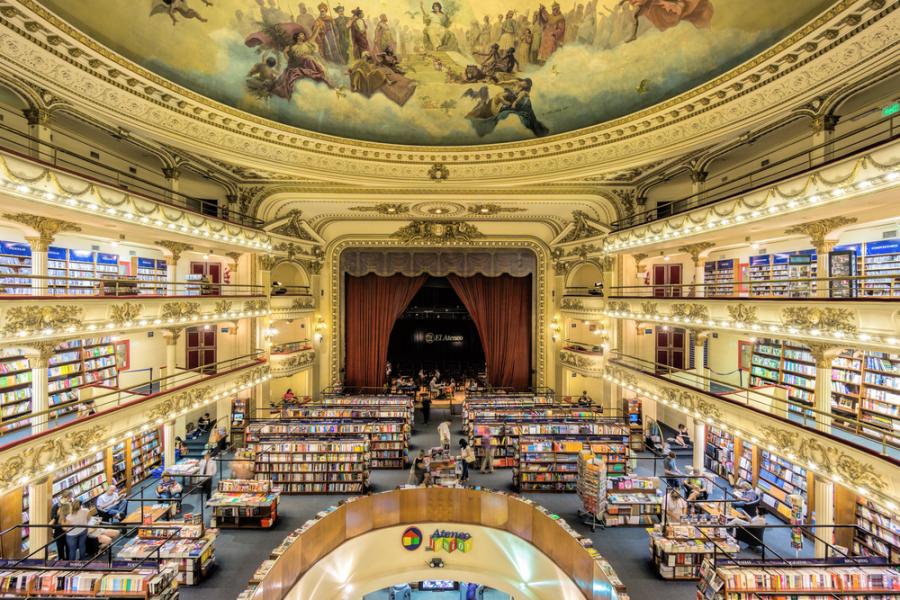 Това е най-красивата книжарница на света