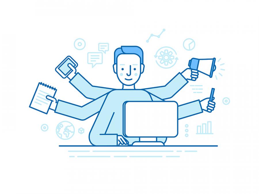 Работа на компютър и гледане на телевизия едновременно? Не става!