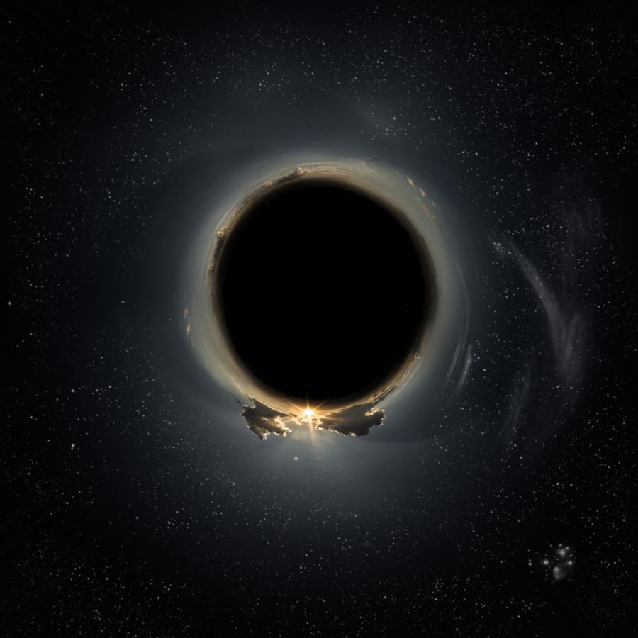 Гола черна дупка се лута свободно в Космоса