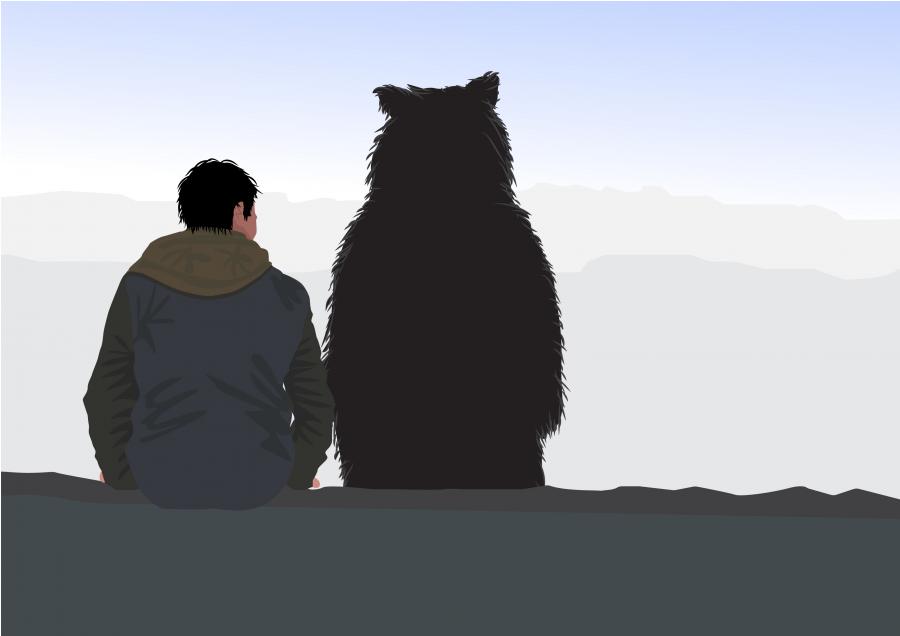 Видео: Любов между мъж и огромна мечка