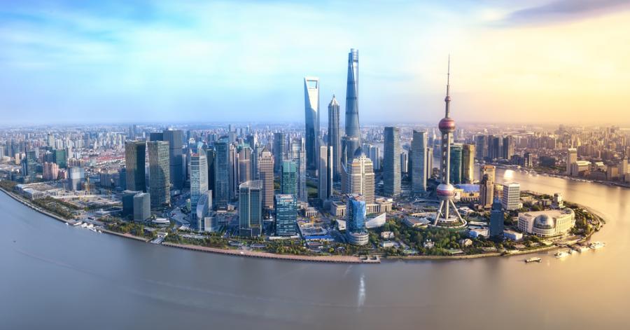 Разходете се из Шанхай със снимката с гигантска резолюция, в която се вижда от хиляди метри