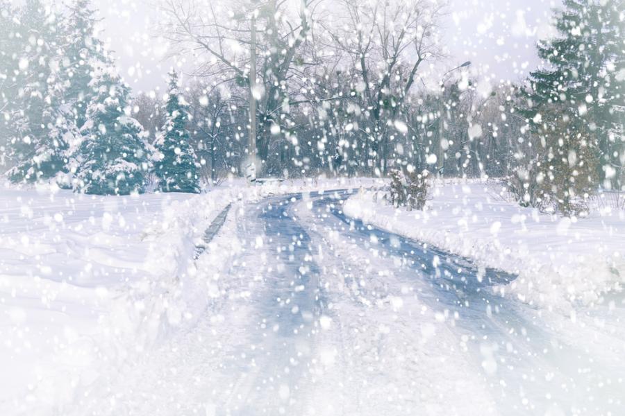 Видео: Дрон лети в снежна буря