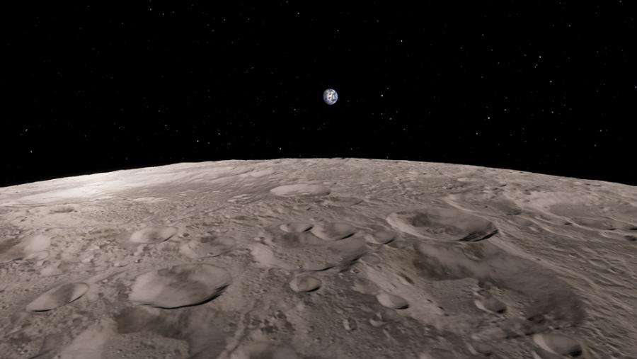 Видео: Изгрев на Земята, видян от Луната