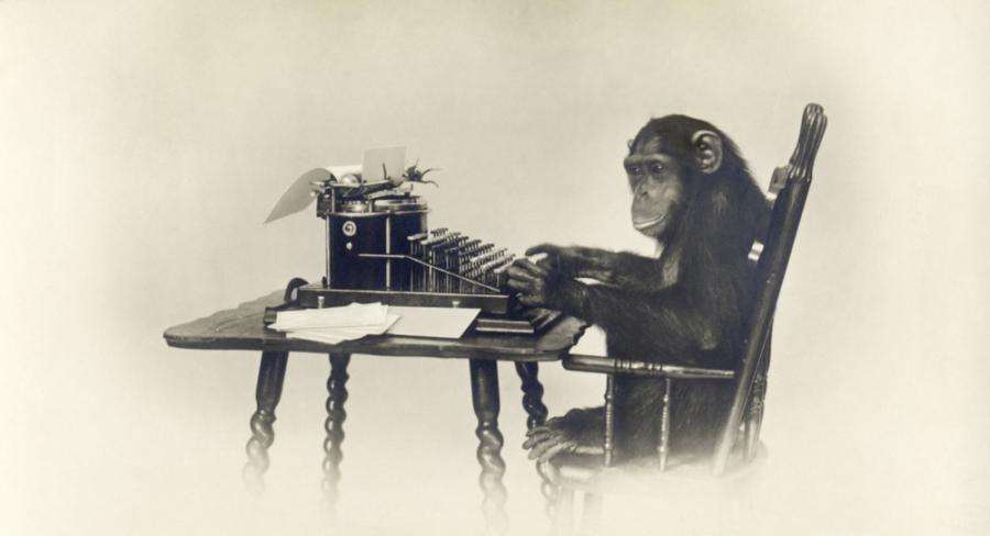 Маймуни на пишещи машини пишат Шекспир благодарение на нова технология