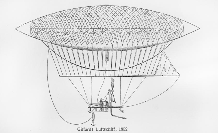  24 септември 1852 г. – Осъществен е първият полет с дирижабъл