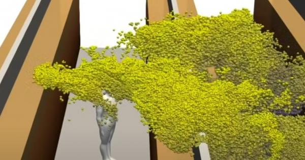 Тази симулация, създадена от финландски изследователи, показва колко далече могат