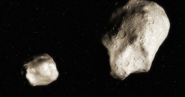 Двойка астероиди намиращи се в орбита около Слънцето са се