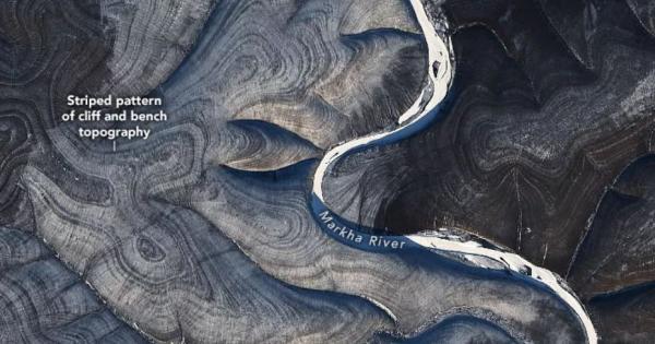 Край река Марха в сибирската част на Арктика земята се